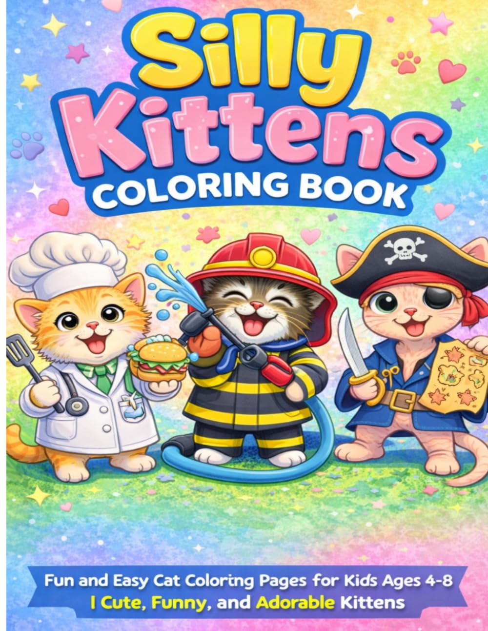 Silly Kittens Coloring Book