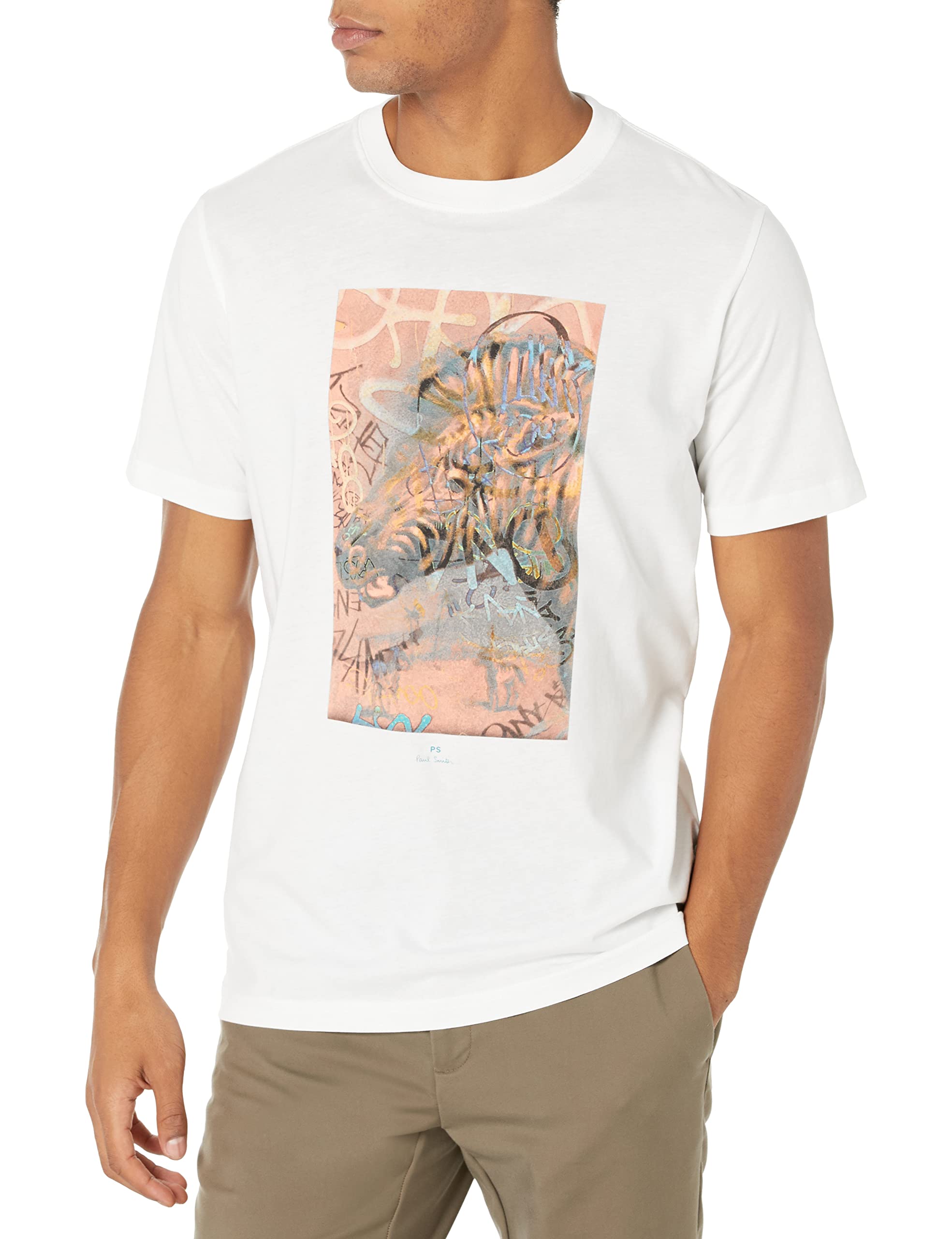 Paul SmithMen's Regular Fit Graffiti T-Shirt