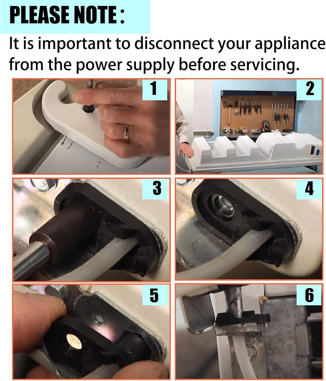 2182179 Kit Cam Porta Frigorifero Ricambio Per Whirlpool Kenmore