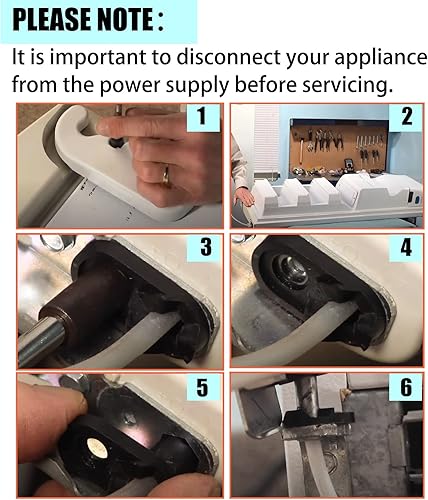 Miniatura 7 de 2182179 Cámara de cierre de puerta de refrigerador para Whirlpool Kenmore Admiral Amana Crosley Refrigerador Cierre de puerta inferior AP6005980