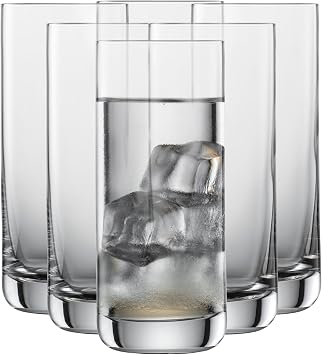 SCHOTT ZWIESEL Convention Longdrink GlassSet of 6, Iced Beverage Glasses for Cocktails, Dishwasher-Safe Machine-Made Tritan Crystal Glasses, Made in Germany 12.5 Ounce