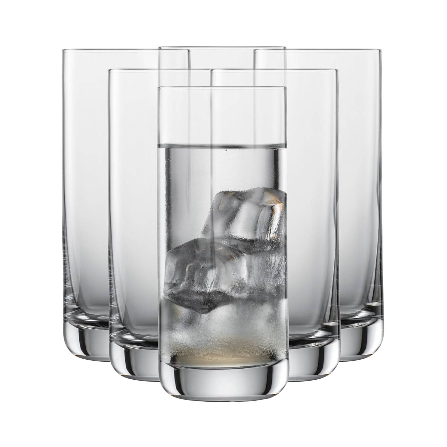 SCHOTT ZWIESEL Convention Longdrink Glass Set of 6 Iced Beverage Glasses for Cocktails Dishwasher-Safe Machine-Made Tritan Crystal Glasses