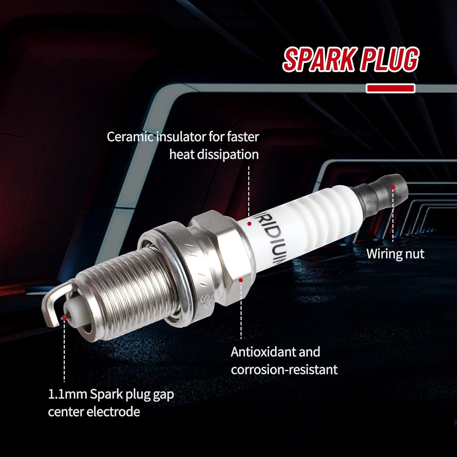 Ignition Coils pack 4 Iridium Spark Plugs UF316 Compatible with Scion xA xB 04 05 06 Toyota Echo Prius Yaris L4 1.5L PK16TT