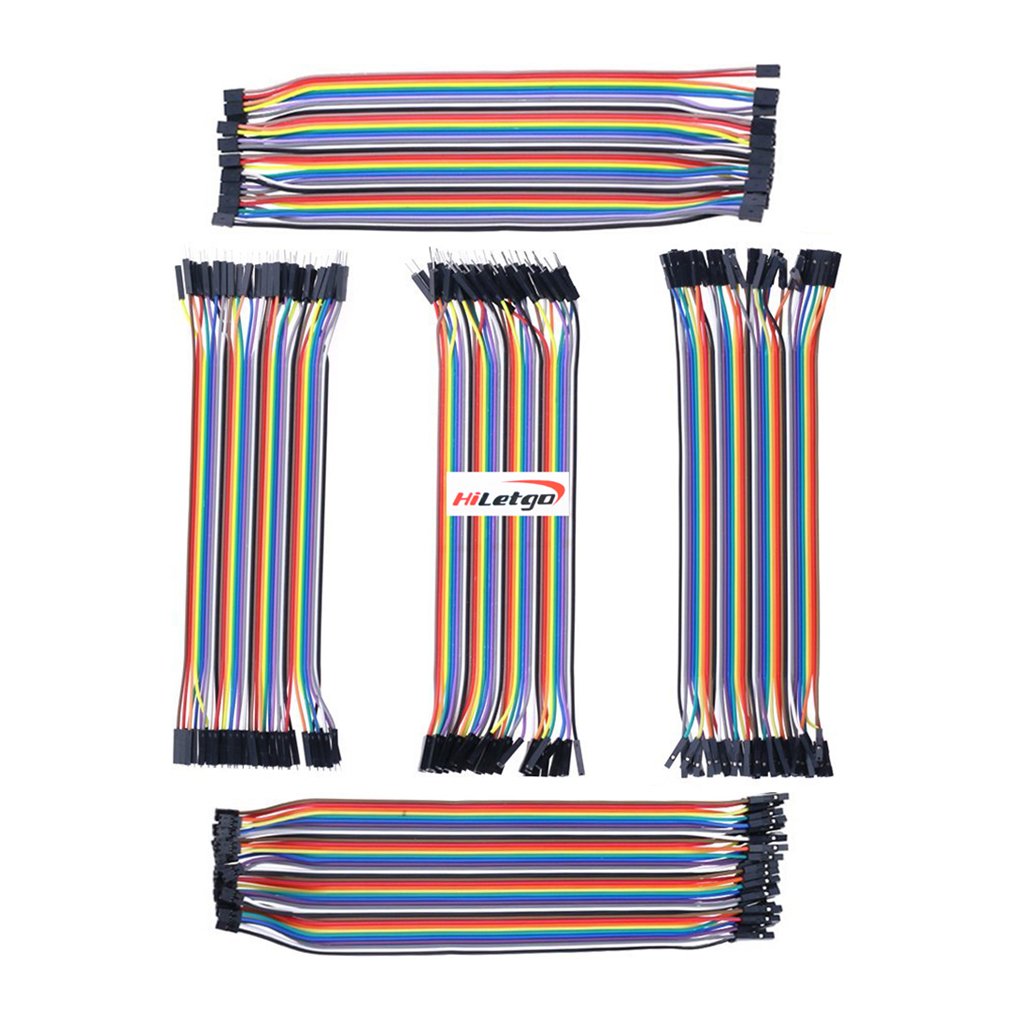 HiLetgo 200pcs Breadboard Jumper Wires - Dupont Wire Male & Female, 2.54mm & 2.0mm, 20cm Assortment Kit for Arduino DIY