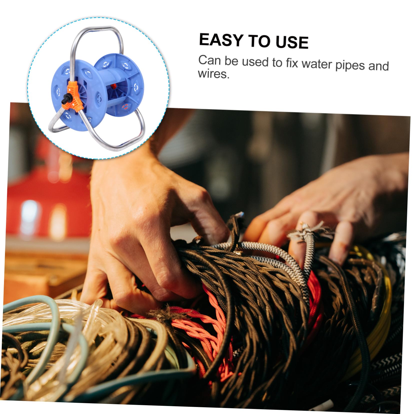 Toddmomy Enrouleur De Tuyau Arrosage Rotatif Pour Support De Rangement Pour Tuyau Arrosage