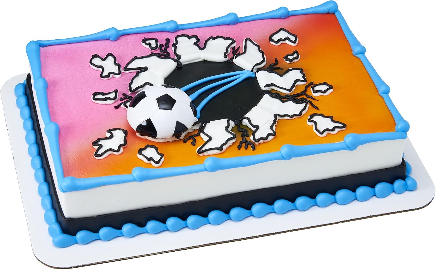 DecoSet® Extreme Soccer Magnet Cake Topper, 1-Pc Decoration Set with Soccer Ball Magnet Keepsake