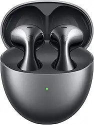 Fone de Ouvido Sem Fio, HUAWEI FreeBuds 6, Som Verdadeiro com Driver Duplo, Chamadas Estáveis e Claras, Uso Adaptável à Orelha, Cancelamento de ruído ANC de Encaixe Aberto, Preto