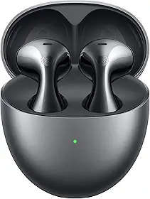Fone de Ouvido Sem Fio, HUAWEI FreeBuds 6, Som Verdadeiro com Driver Duplo, Chamadas Estáveis ​​e Claras, Uso Adaptável à Orelha, Cancelamento de ruído ANC de Encaixe Aberto, Preto