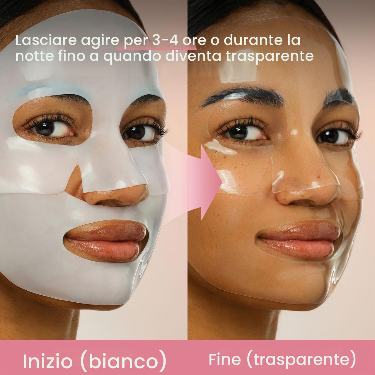 BIODANCE Bio-Collagen Real Deep Mask, Maschera Notturna in Idrogel Idratante, Riduzione dei Pori, Miglioramento dell’Elasticità, 34 g x 16 pezzi