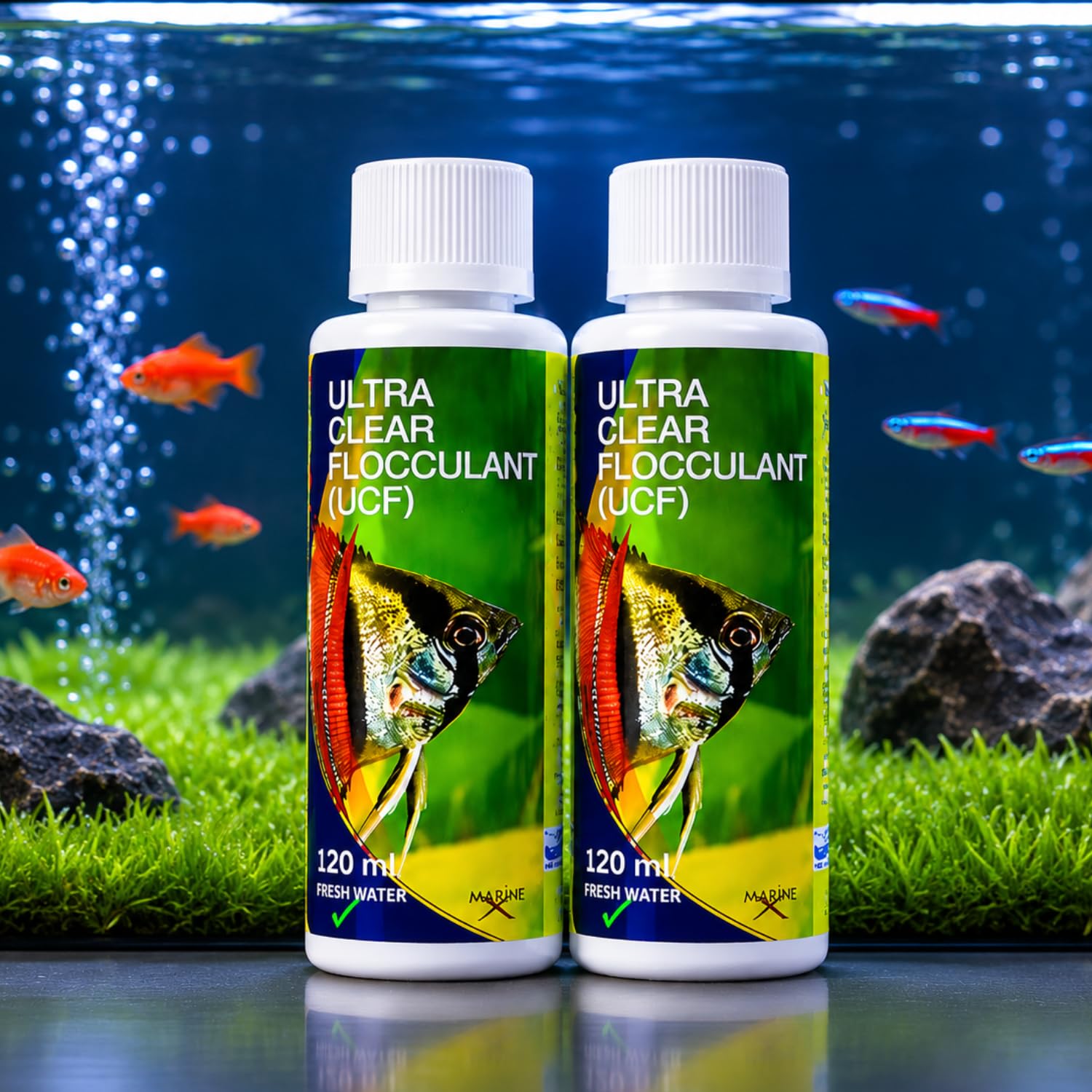 Aquatic Remedies (Pack of 2 * 120ml UCF- Ultra Clear Flocculant) Aquarium Fish Tank Water Clarifier | Quickly Removes Cloudiness | Suitable for Fresh Water-image-44