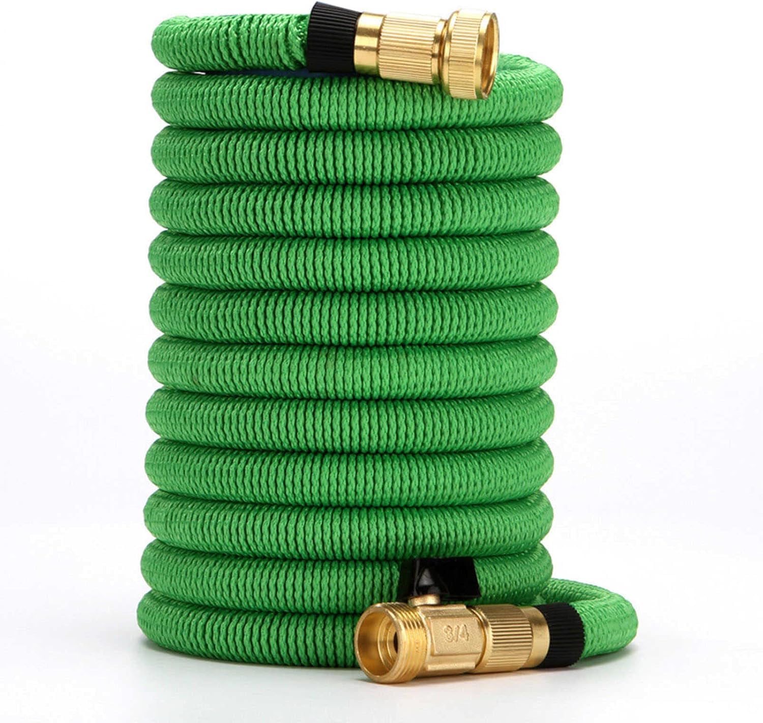 Tubo da giardino espandibile da 200 a 90 m, leggero e resistente, con raccordi in ottone massiccio per un'irrigazione e un lavaggio efficaci