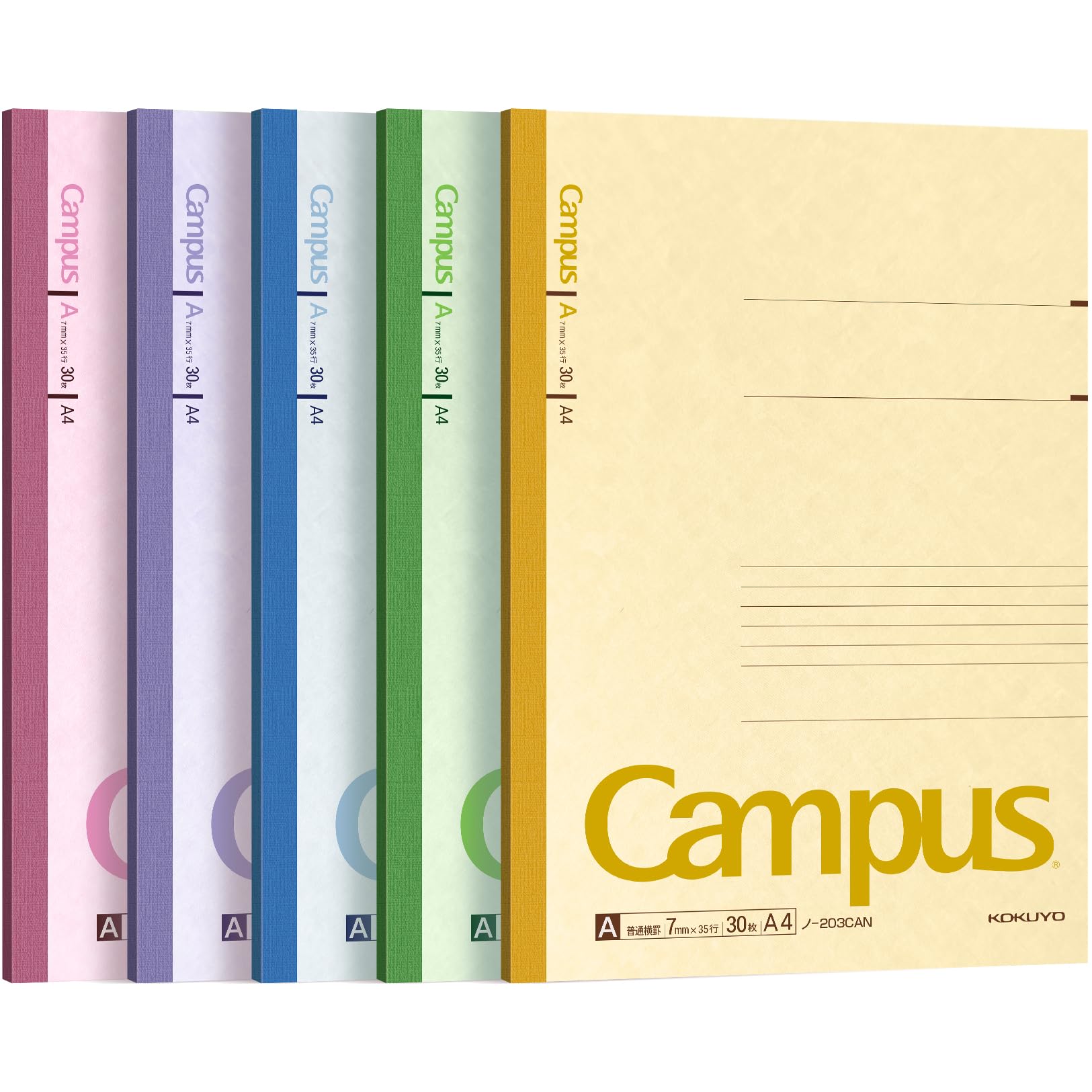 Amazon.com : KOKUYO Composition Notebooks, 5 Pack Campus A4 Comp