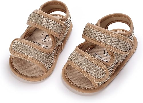 Miniatura 4 de RVROVIC Sandalias para bebés niños y niñas, zapatos de verano de primera calidad para exteriores, ligeras, suaves, antideslizantes, suela para niños
