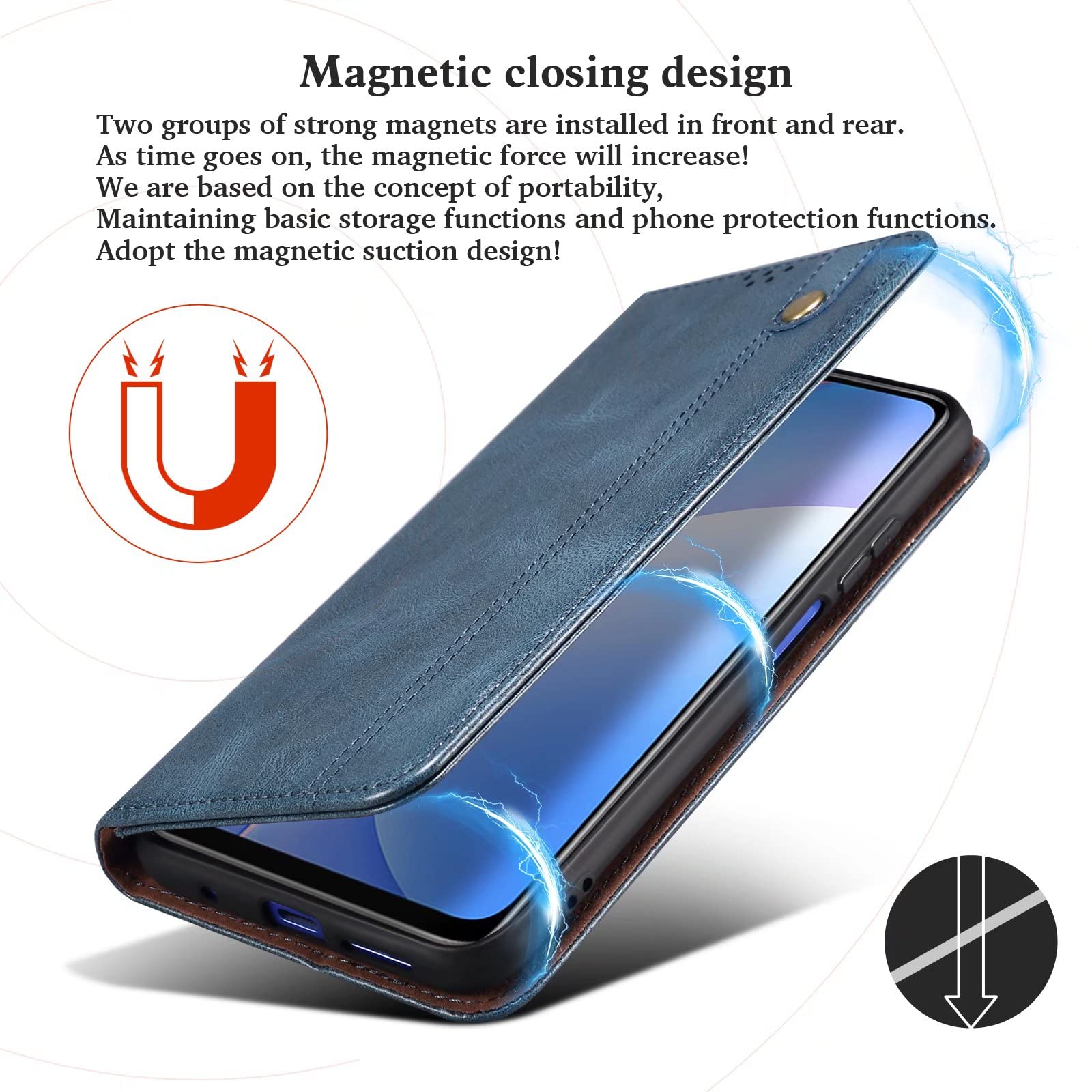 Custodia Portafoglio Chocoyi In Pelle PU Per Xiaomi Mi 9T / Mi 9T Pro / Redmi K20 / K20 Pro – Con Slot Carte E Supporto - 3