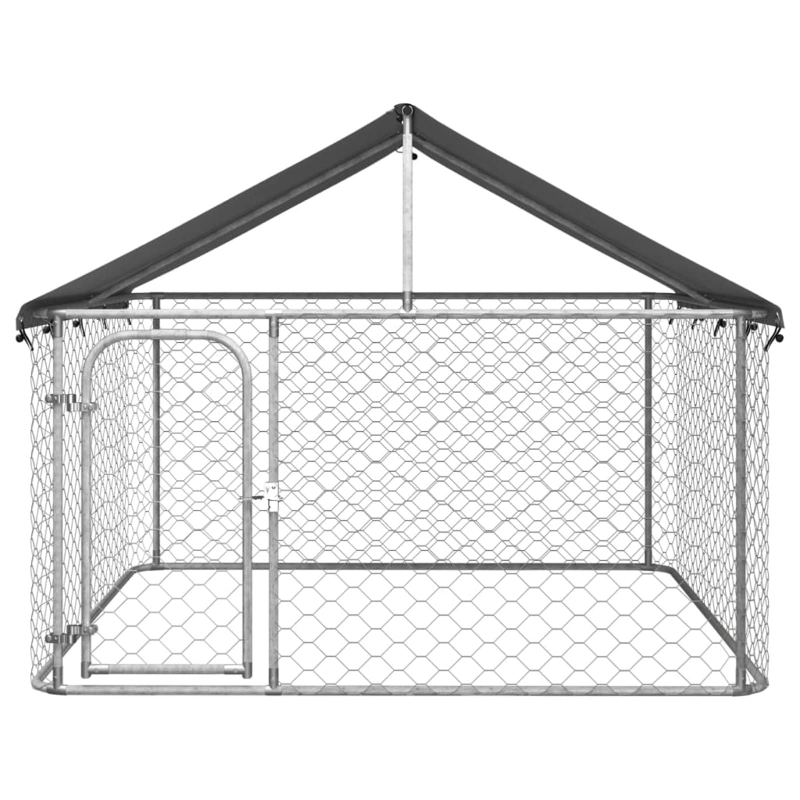 GuyAna Outdoor-Hundezwinger mit Dach 200x200x150 cm Hunde Laufstall HundezubehöR