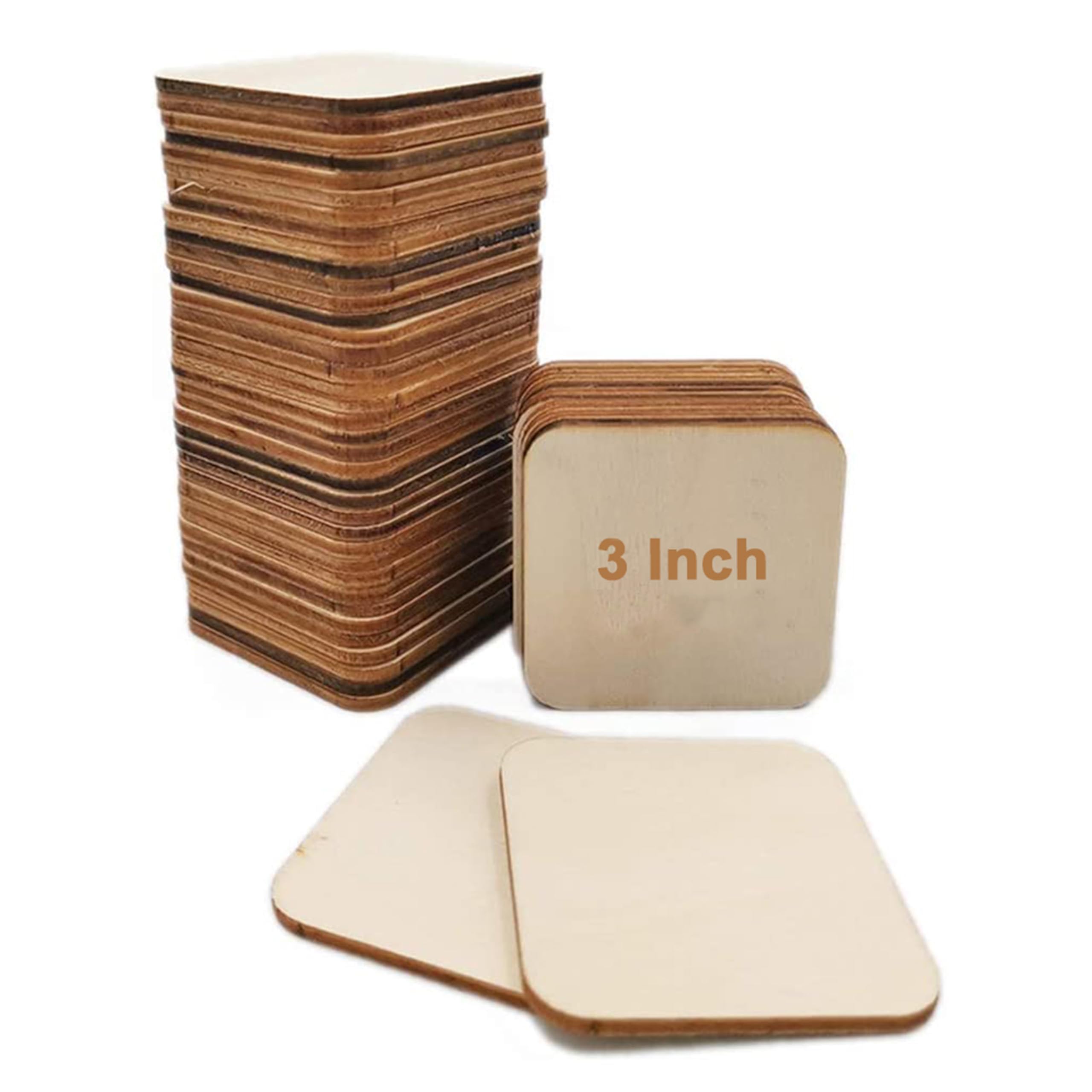 SWAGSTATION MDF Cutouts for Craft| Craft Material for Art and Craft kit for Adults and Kids|DIY Wood Materail for Craft Square Costers Blank 3 Inch 25 Pcs-image-14