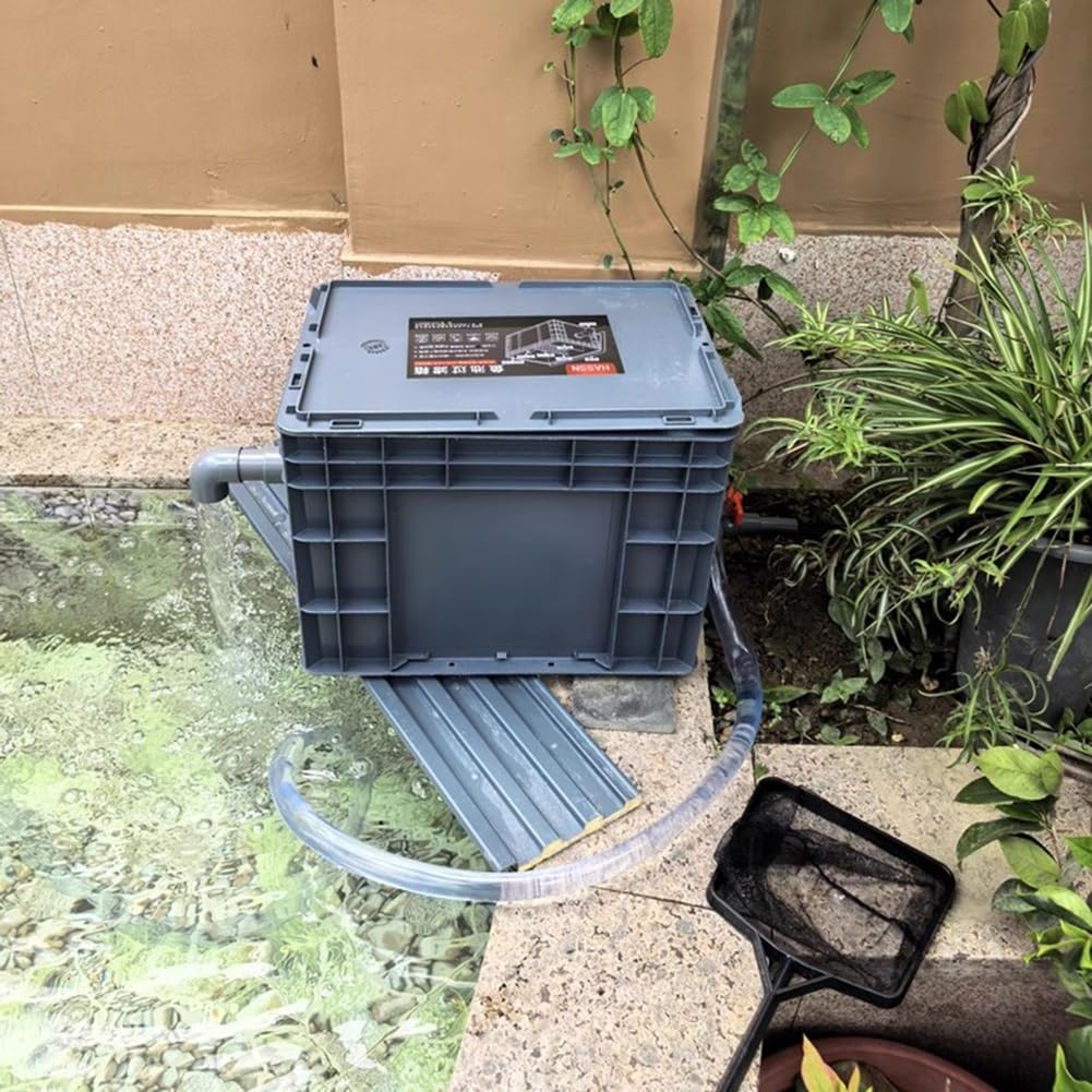 Generyczny filtr akwariowy, duży zestaw filtrów akwariowych do stawów, 3-stopniowy zewnętrzny system cyrkulacji wody, pojemnik na filtr kroplowy "zrób to sam" do akwariów, bez pompki, w zestawie media