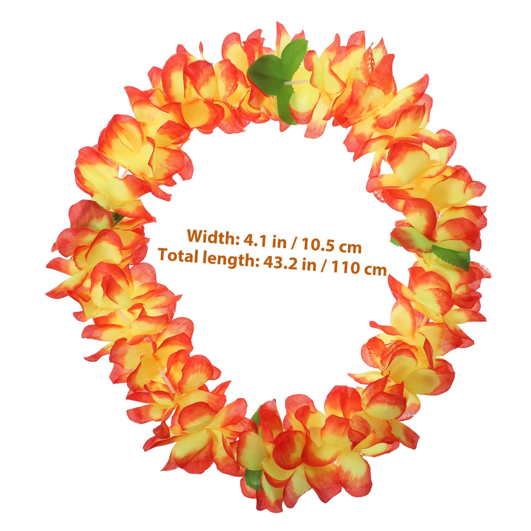 STOBAZA 18stücke Teiliges Hawaiiansches Blumenkranz Farbenfrohe Girlanden Für Strandpartys Luau-Dekoration Für Sommerfeste Und Tropische Veranstaltungen
