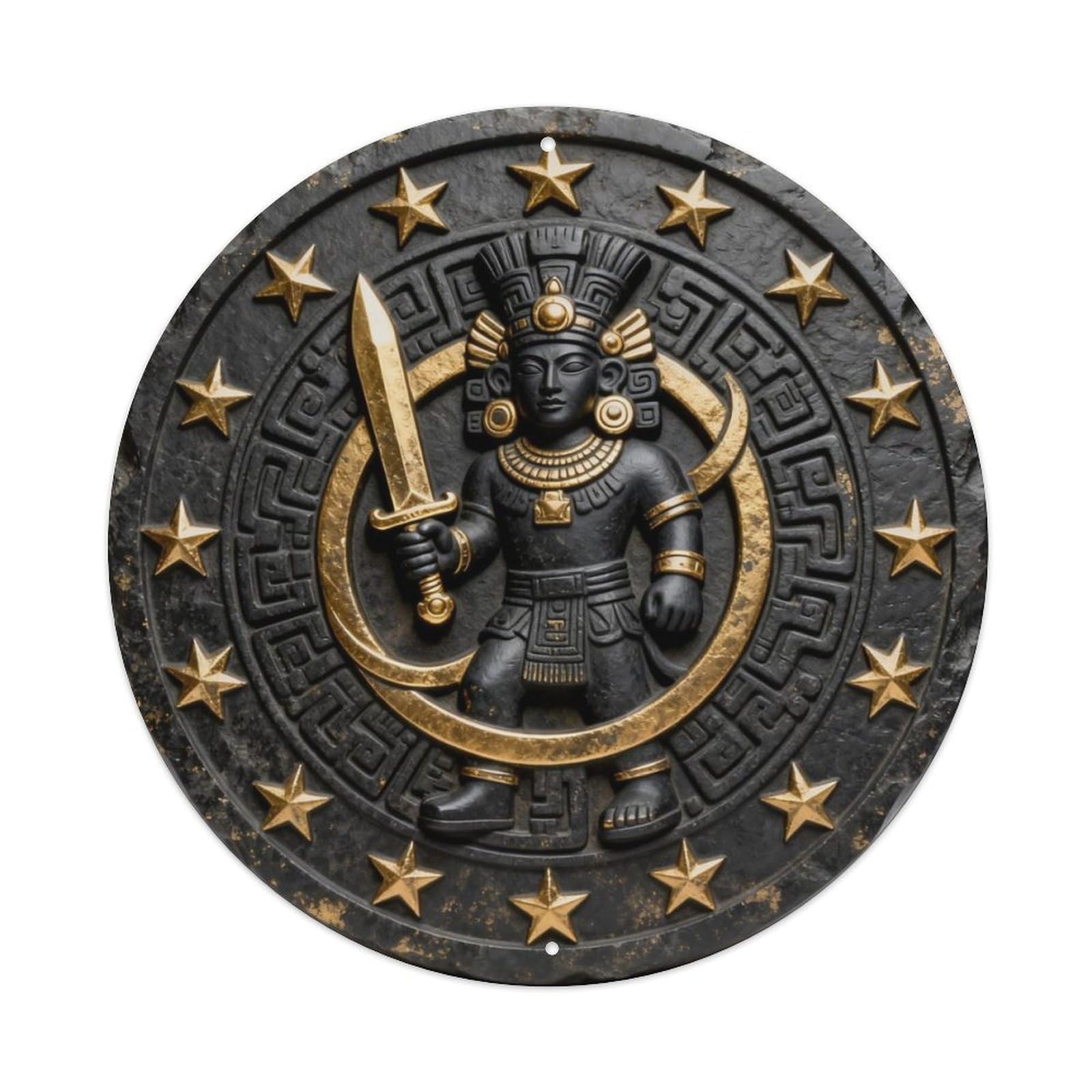 Maya Venus Dagger Symbol Metal Tin Sign Plaque