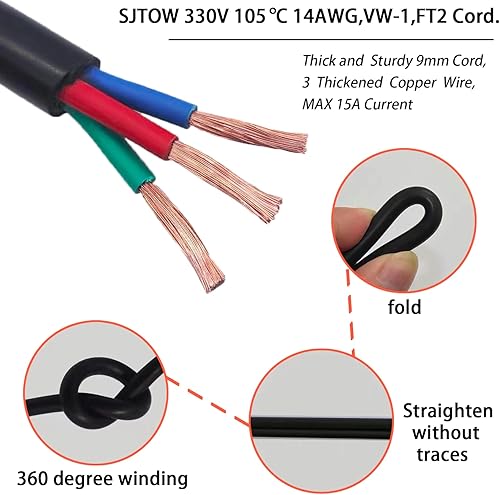 Miniatura 5 de Elemento calefactor eléctrico para ahumador de 1500 W, compatible con ahumadores y parrillas de fabricación maestra con controlador de cable de
