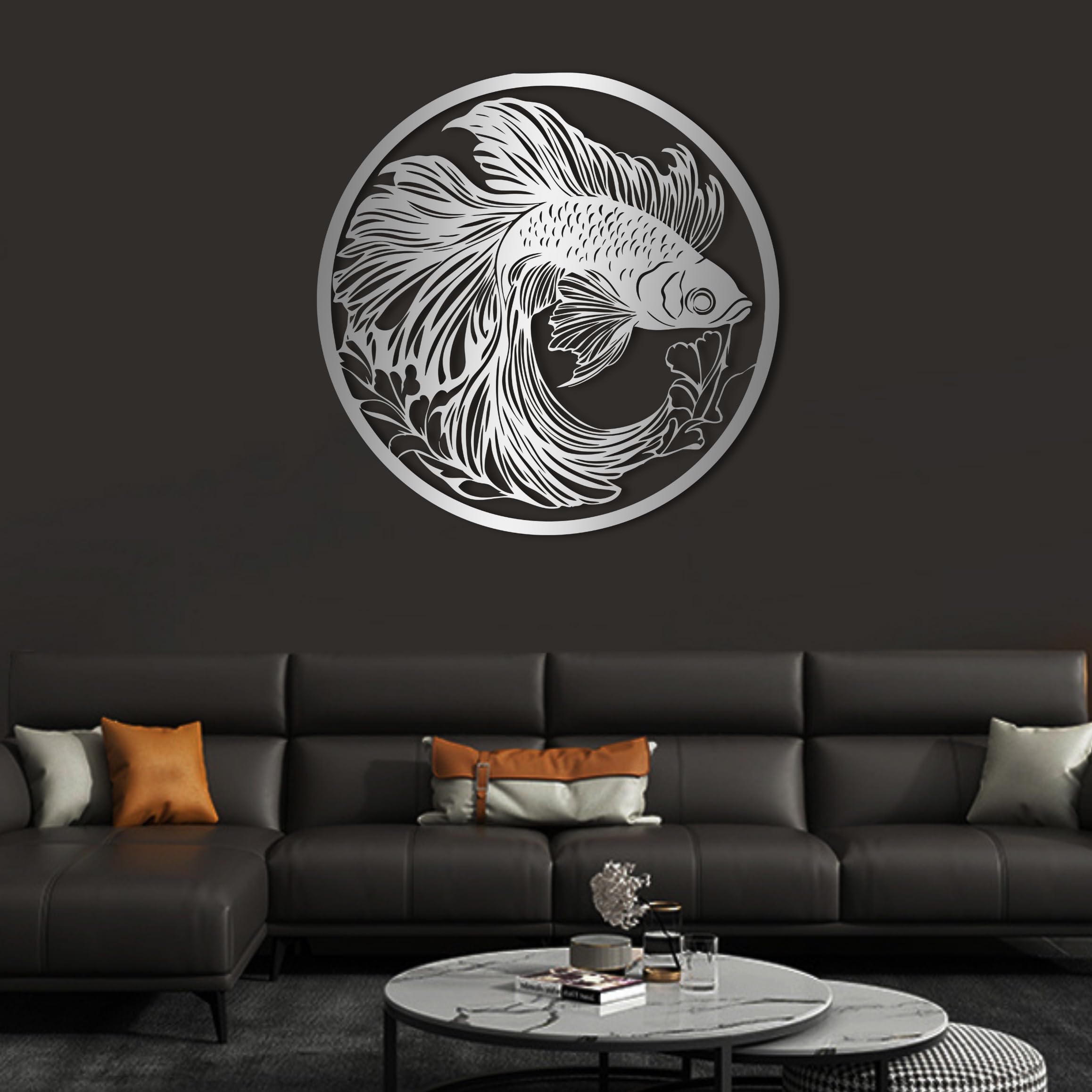 Amazon.com: Hotuijxca Metal Fish Wall Art, Fish Wall Decor