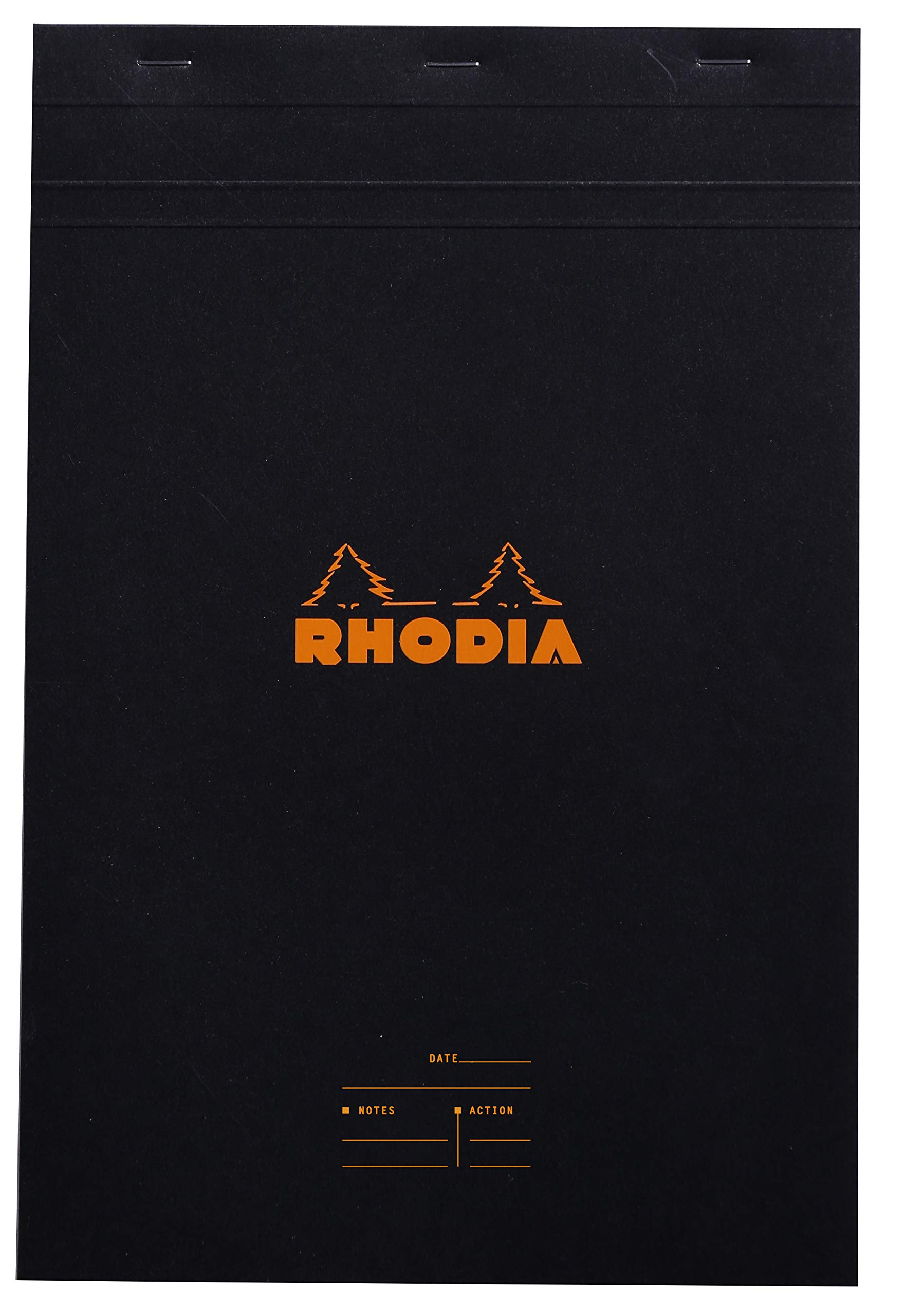 RHODIA 164009C - Block de notas N°16 Black - A5 - 80 Hojas - Papel Blanco 80 g/m²
