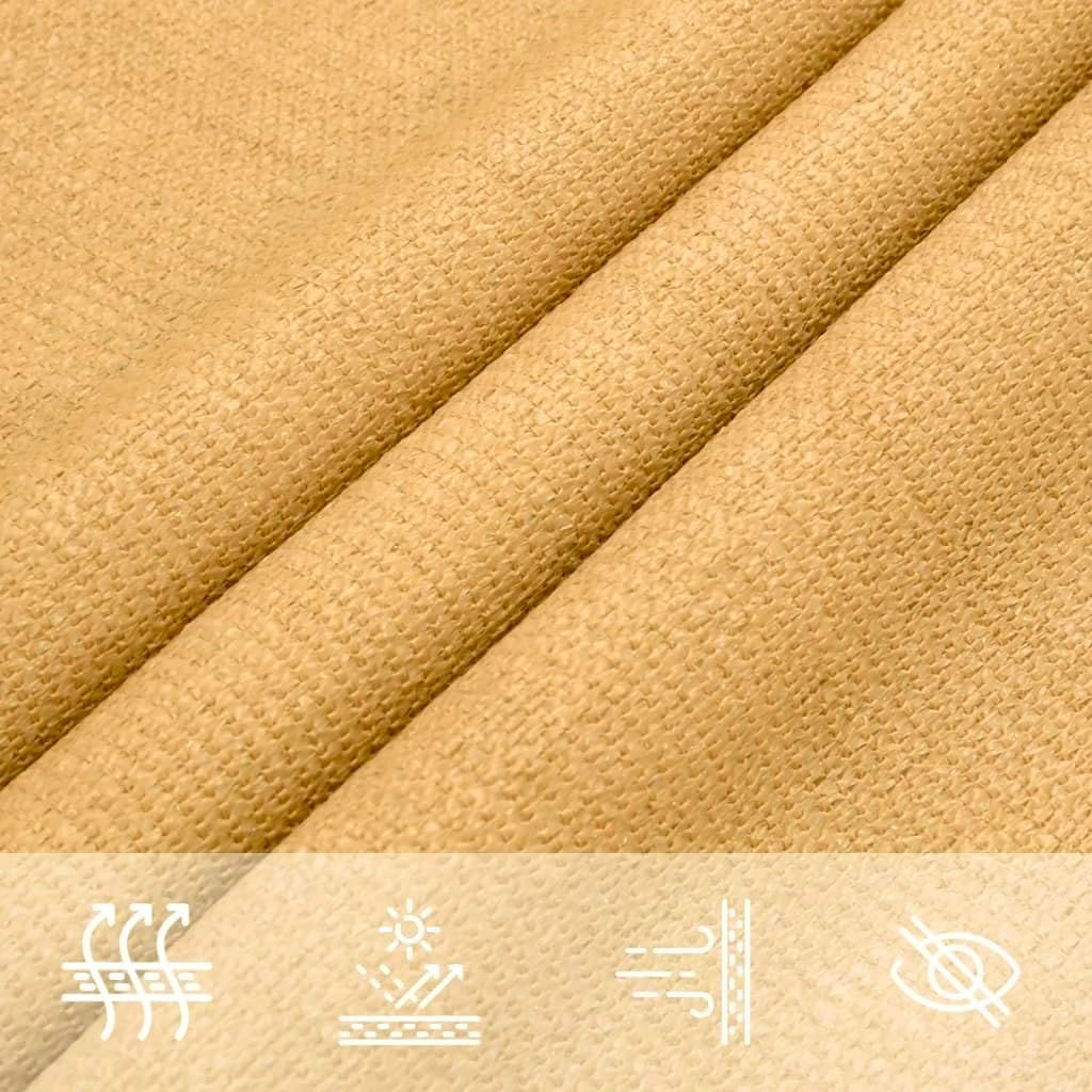 Sun Shade Sail 8' x 16' Sand Rectangle Canopy Sail Shade Cover 95% UV Block Permeable Sunshade Outdoor for Patio Yard