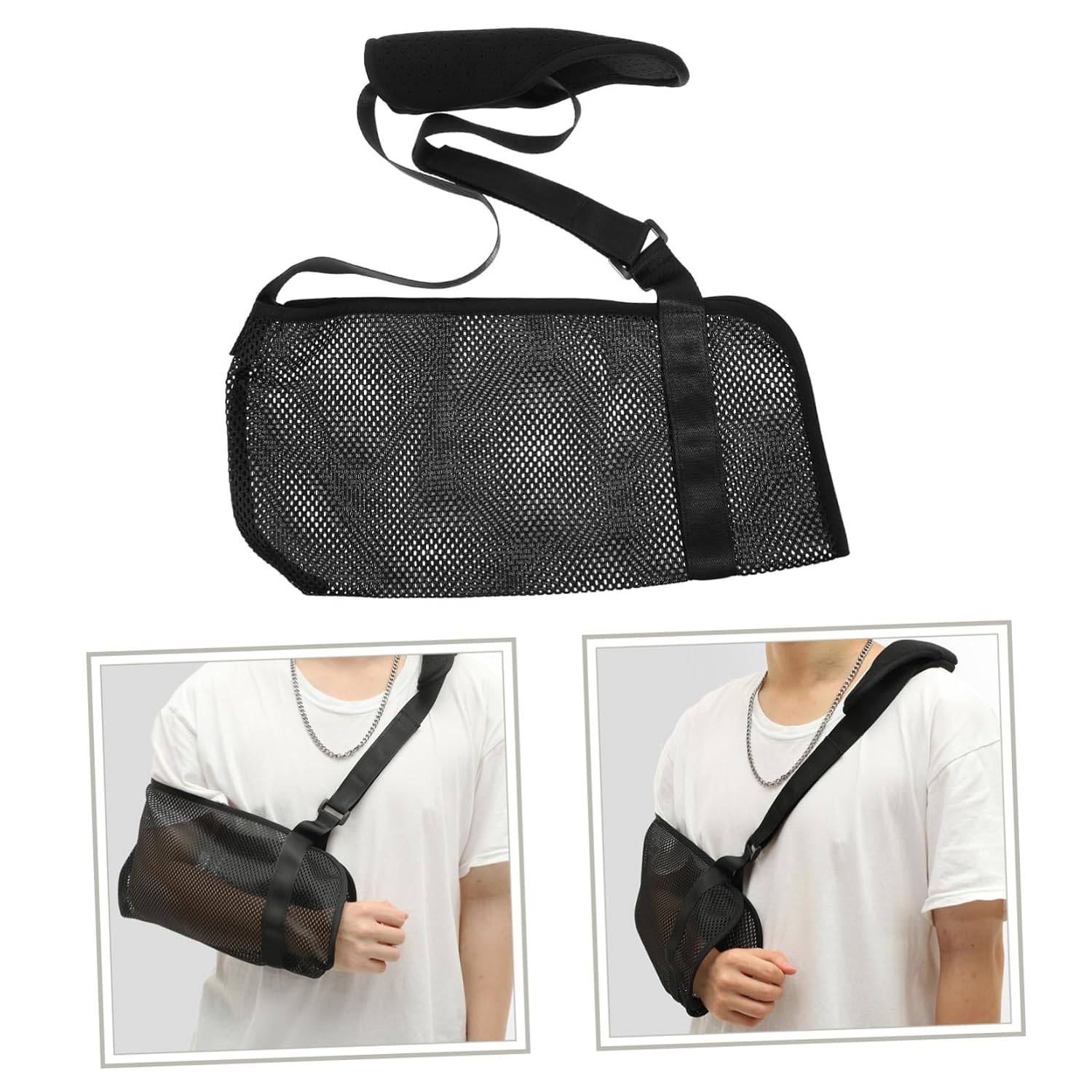 Outanaya Breathable Arm Support Adjustable Sling Fractured Elbow Protector for Shoulder Immobilizer