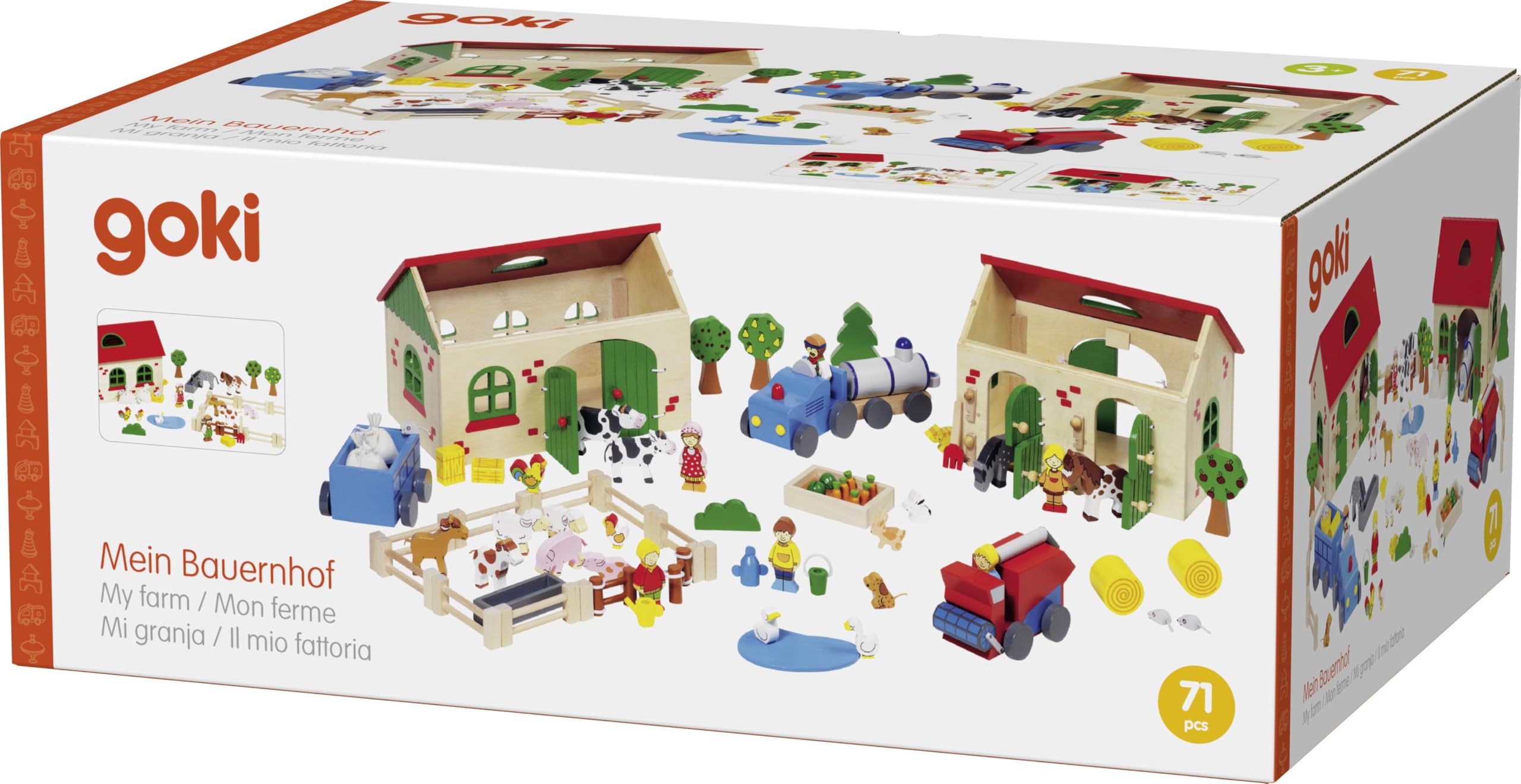 Goki 58598 - Granja de madera , color/modelo surtido