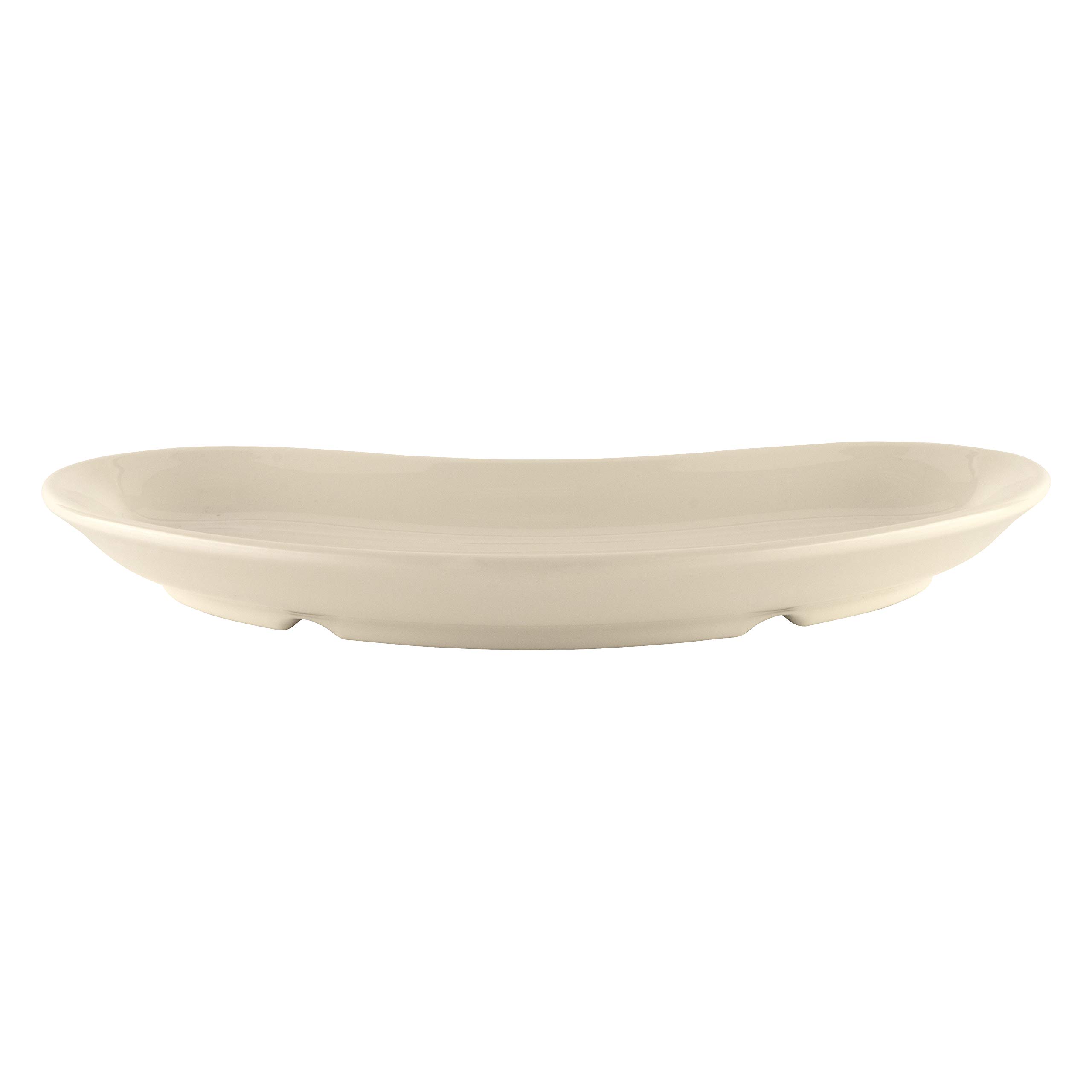 G.E.T. Enterprises SD-07-DI 8.75" Curved Side Dish, Break Resistant, Melamine, Ivory (Pack of 12)