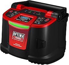 OPTIMA D1200+ 12 Volt Performance Battery Charger and Maintainer for 12v Starting Batteries Including OPTIMA Hypercore Lithium, AGM and Flooded Batteries