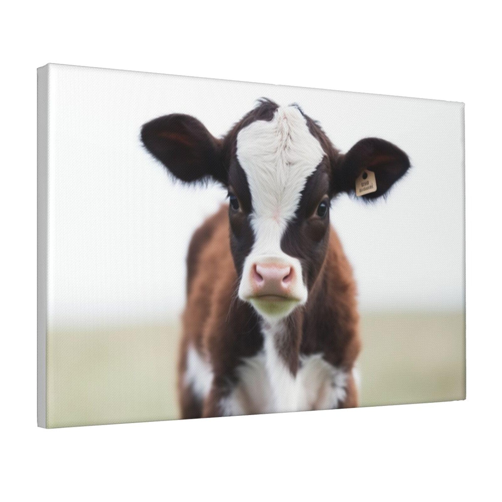 Framed Wall Art for Living Room Art Work, Cow Picture Prints Modern Office Wall Paintings Poster Aesthetic Wall Decorations for Home Decor Ready To Hang 12"x18"