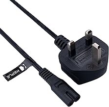 2 Pin Mains Power Lead Fig Figure 8 Cable Compatible with PS4 PS5 Xbox Samsung Toshiba Panasonic JVC Philips LG Sharp Sony TV Canon Pixma HP Brother Printer Asus Toshiba Laptop Charger UK Wall Cord 2m