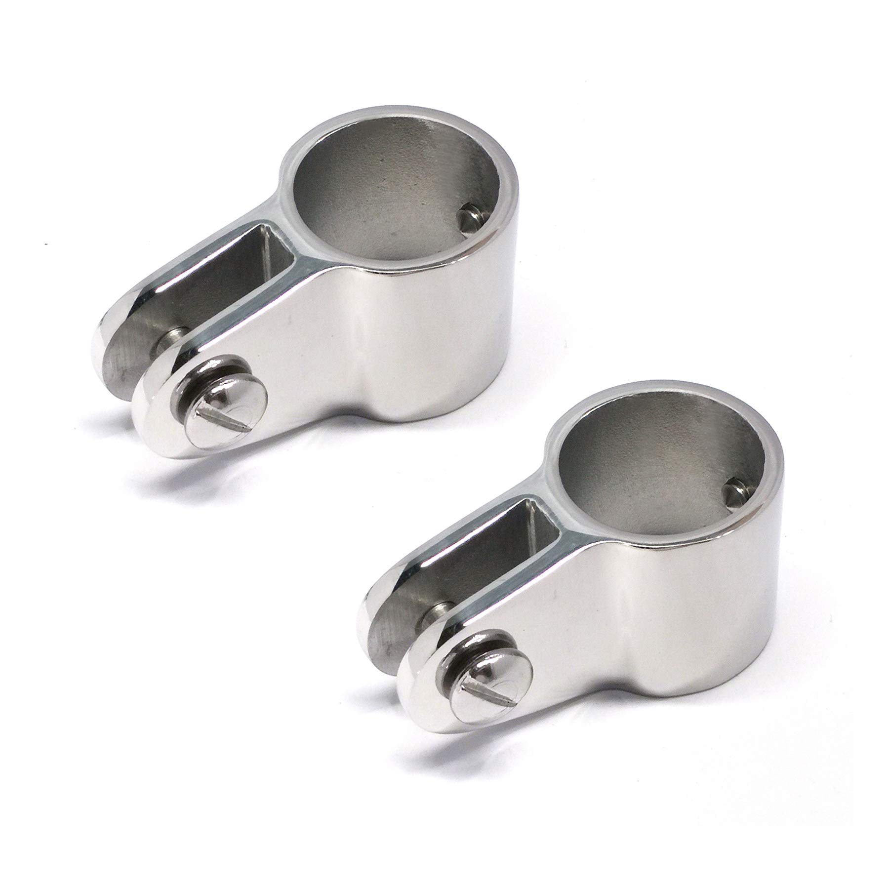 keehui Pair of Marine Grade 316 SS 3/4in(19mm) I.D.Bimini Top Jaw Slide Boat Hardware Fitting for 3/4in (19mm) Round Tube