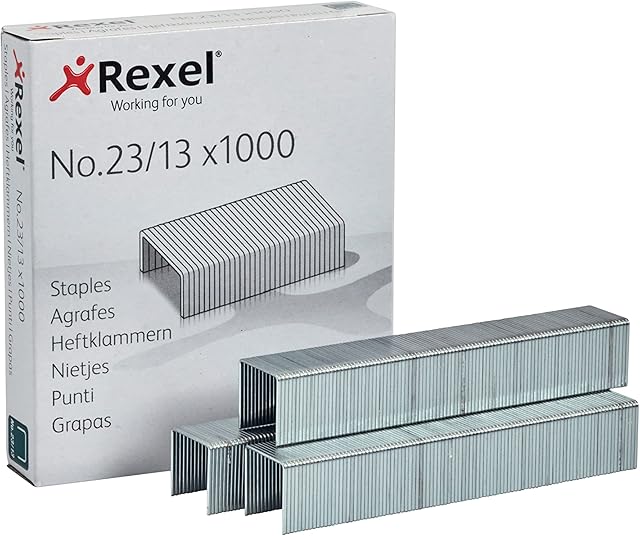 Rexel Zszywki 23/13 mm, opakowanie 1000 sztuk, 2101053