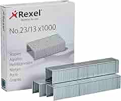 Punti Metallici Rexel 23/6 Mm - Confezione Da 1000 Pezzi Per Cucitrici - Foto 3