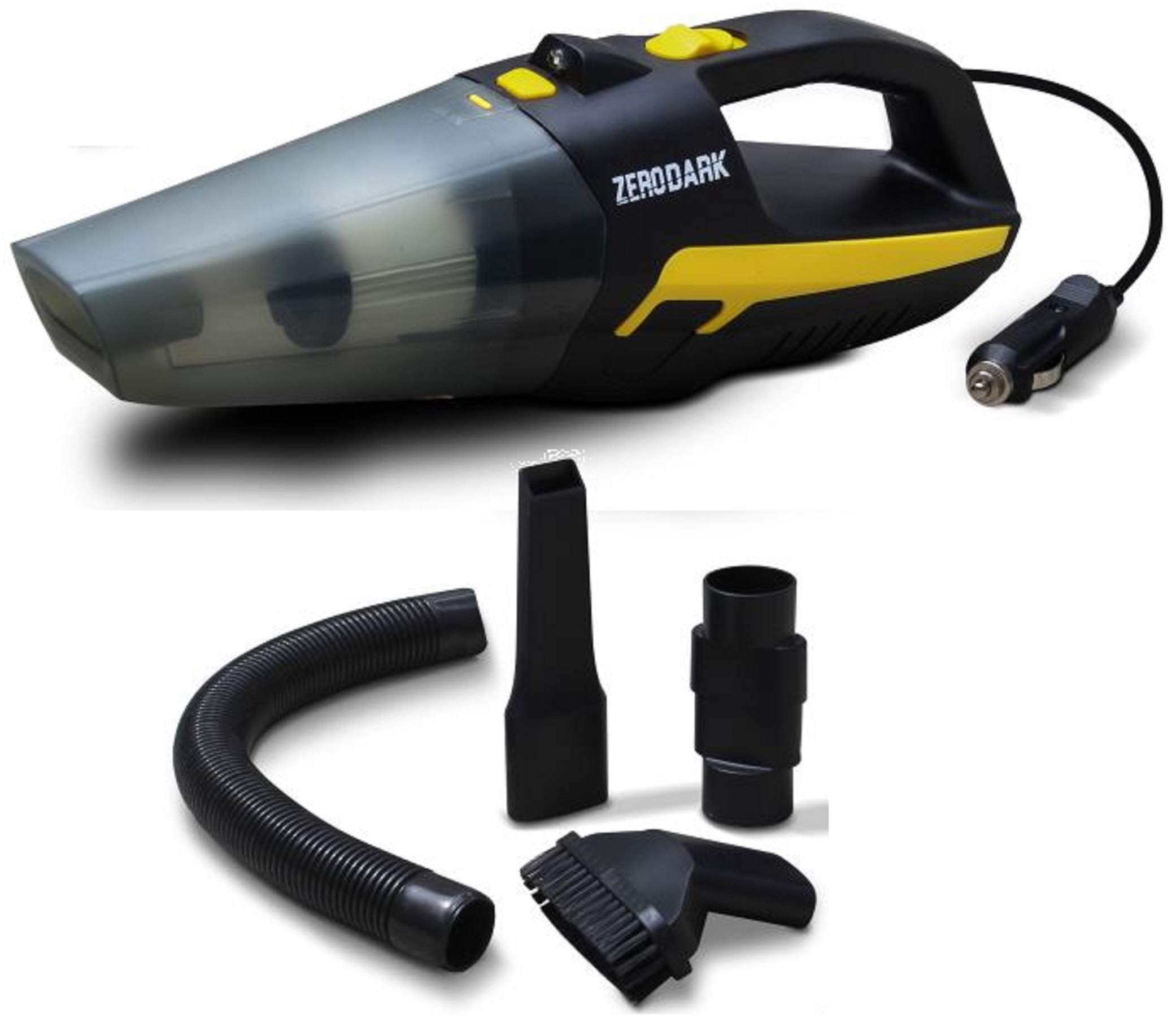 Aduro SportZeroDark Portable Car Vacuum Cleaner High Power Corded Handheld Vacuum Cleaner for Car Interior