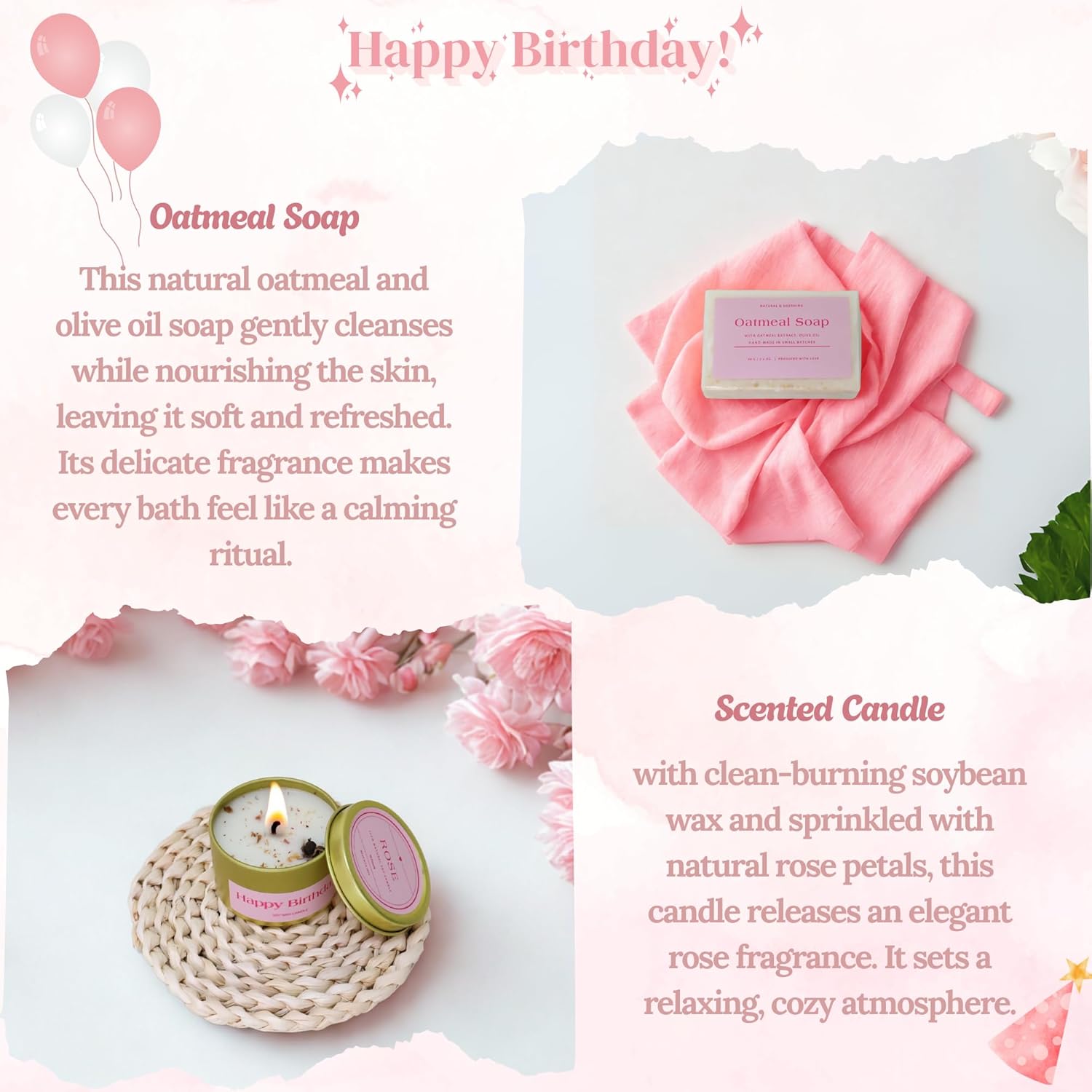 Birthday Gifts for Women - Best Friend Birthday Gifts for Women, Teen Girls, Happy Birthday Gift Basket for Sister, Cute Pink Gifts for Women, Friendship Gift Ideas for Her - Image 4