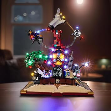 LocoLee Led Light Set Compatible with Lego 21355 The Evolution of STEM Led Decoration Lighting Kit Compatible with Lego 21355 Building Blocks Model,Only Lights Set,No Model