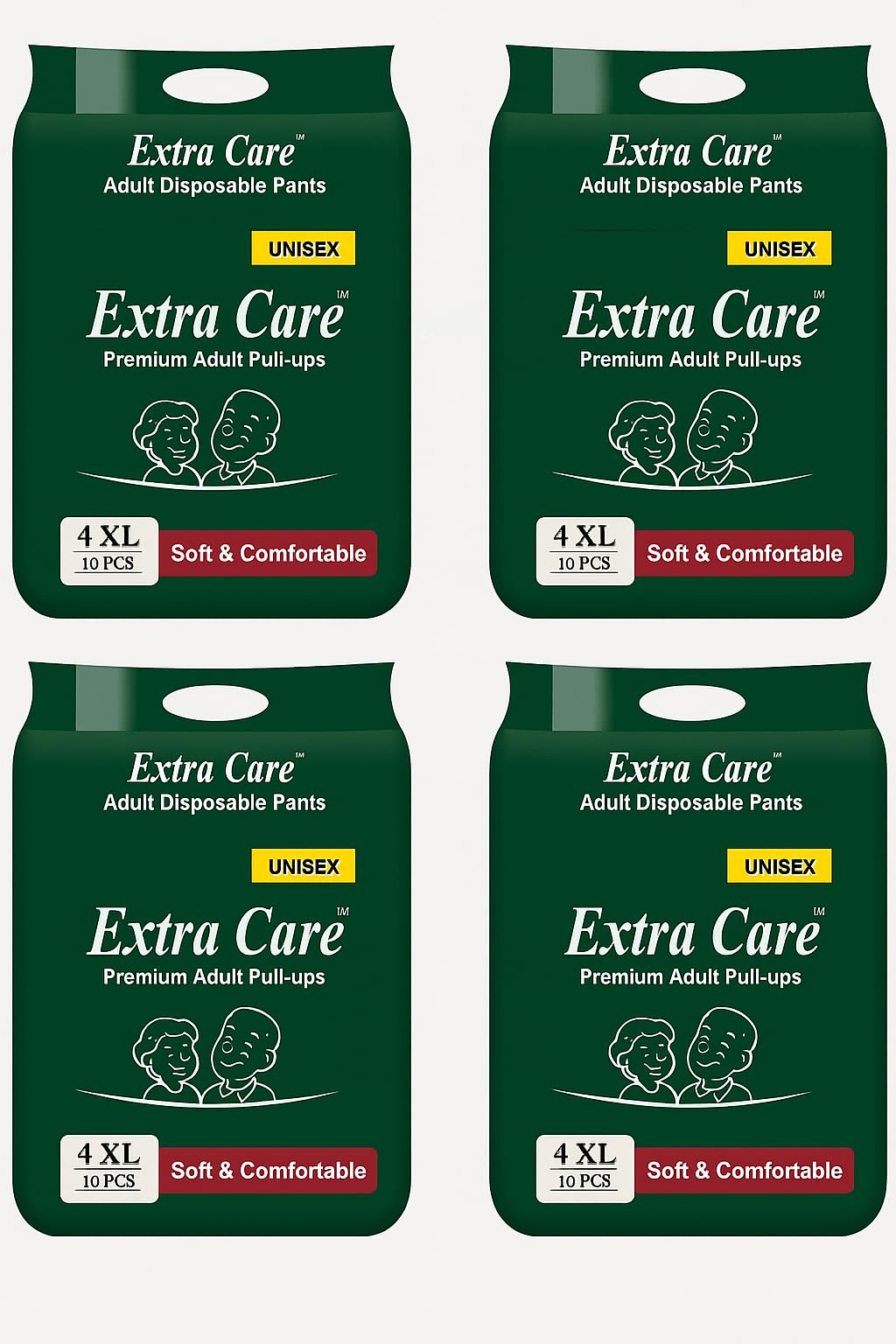 Hamzu Extra Care Premium Adult Pull-Ups Diapers Pants – 4XL (10 Pcs, Unisex) | Disposable Adult Diapers for Men & Women | Incontinence Pants for Elderly Care – Soft, Comfortable & Leak-Proof - Pack of 4-image-19