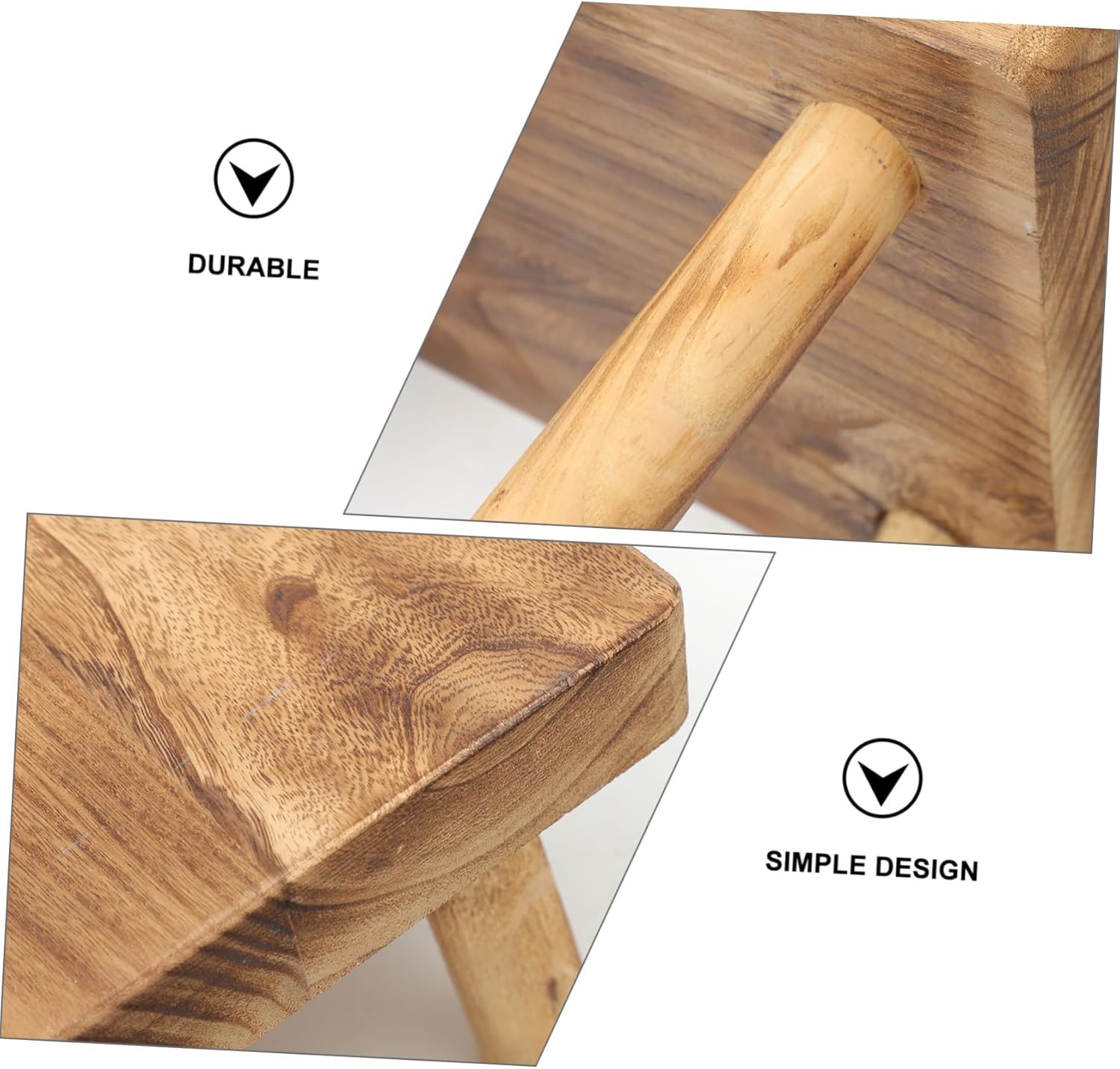 GANAZONO Wooden Pot Rack Succulent Pot Holder Plant Stand Garden Decor for outside