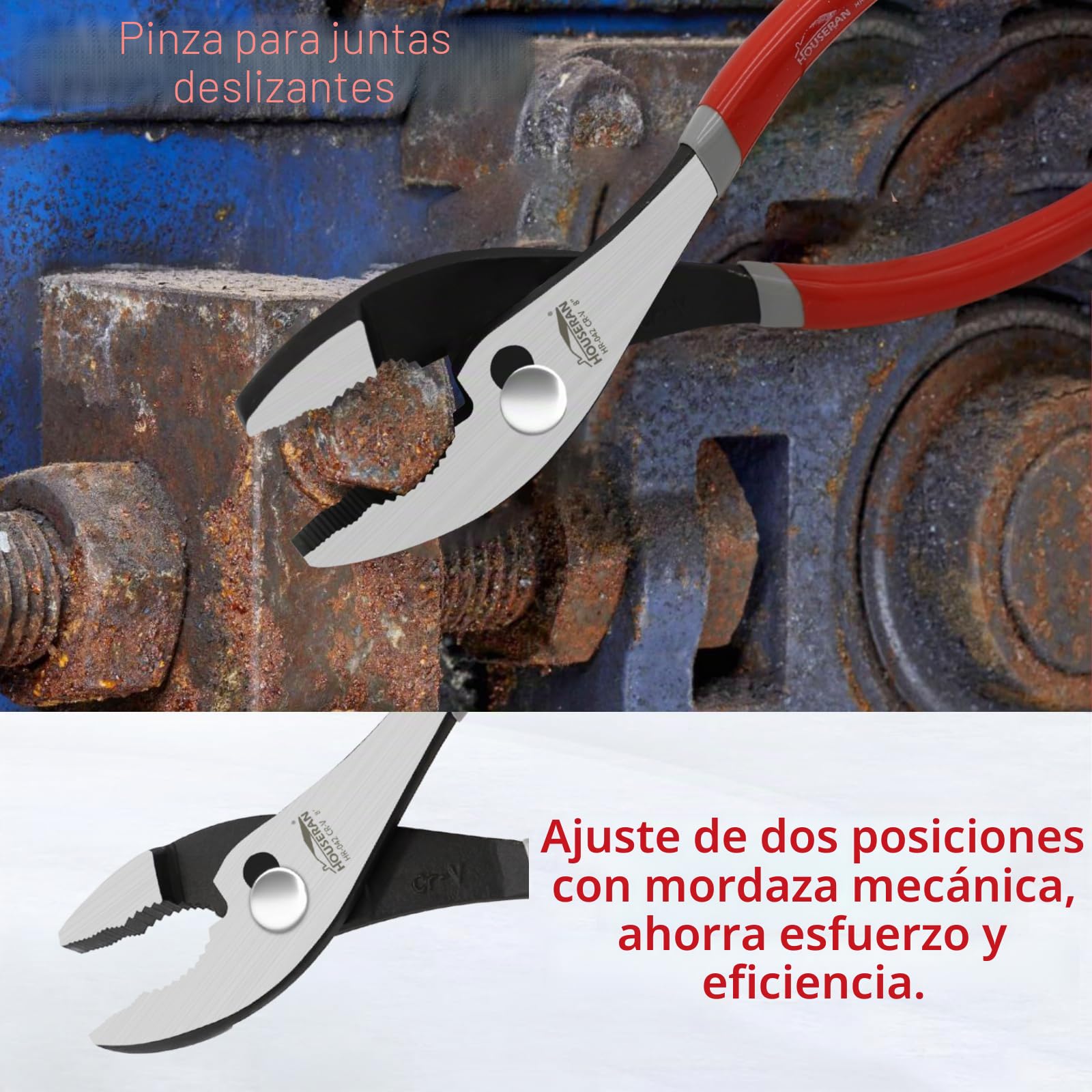 Juego de 5 Alicates, 21,4 cm y 25,2 cm | Alicates de punta fina combinados, cortadores laterales, para bricolaje y uso doméstico
