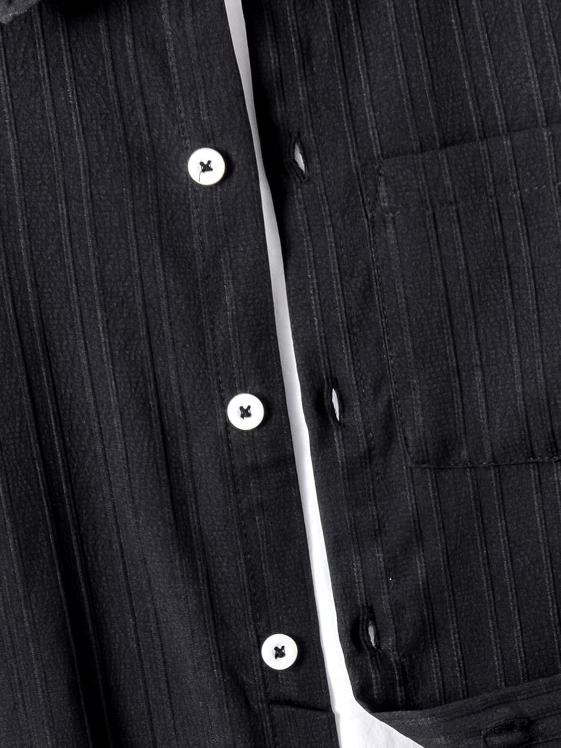 Boys 2 Piece Textured Long Sleeve Button Down Shirt Tops and Elastic Waisted Pants Set 4-14Y - Image 5