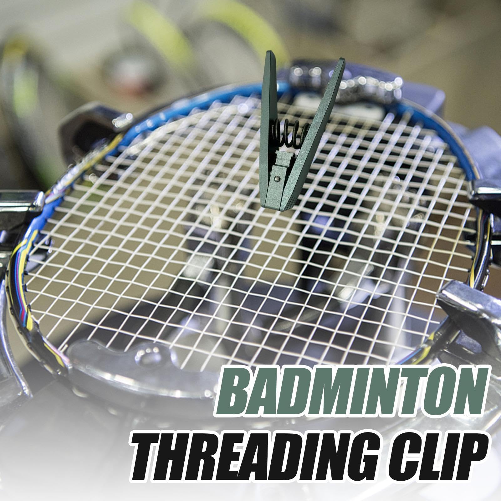 Tennisschläger-Saitenklemme | Tennissaitenklemme | 4 Zinken Badminton-Zugklemme, breiter Kopf, Schlägersaiten-Unterstützung für Tennissaiten-Maschine