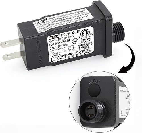 PremierAdapter Fuente de alimentación, transformador para CZJUTAI JT-EL/FC- 120V1000-C 12V12W /9W /7.2W /6W /4.5W /1.35W -IP44 iluminación navideña,