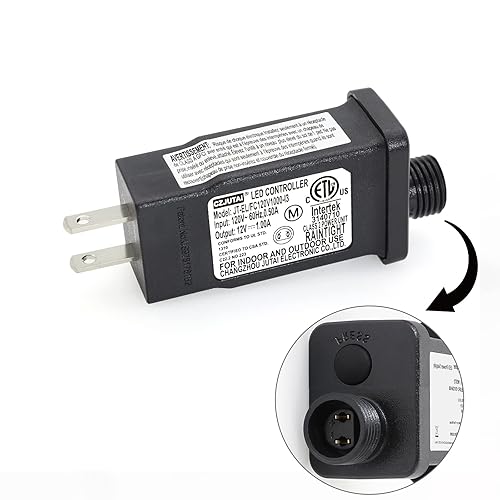 PremierAdapter Fuente de alimentación, transformador para CZJUTAI JT-EL/FC- 120V1000-C 12V12W /9W /7.2W /6W /4.5W /1.35W -IP44 iluminación navideña,