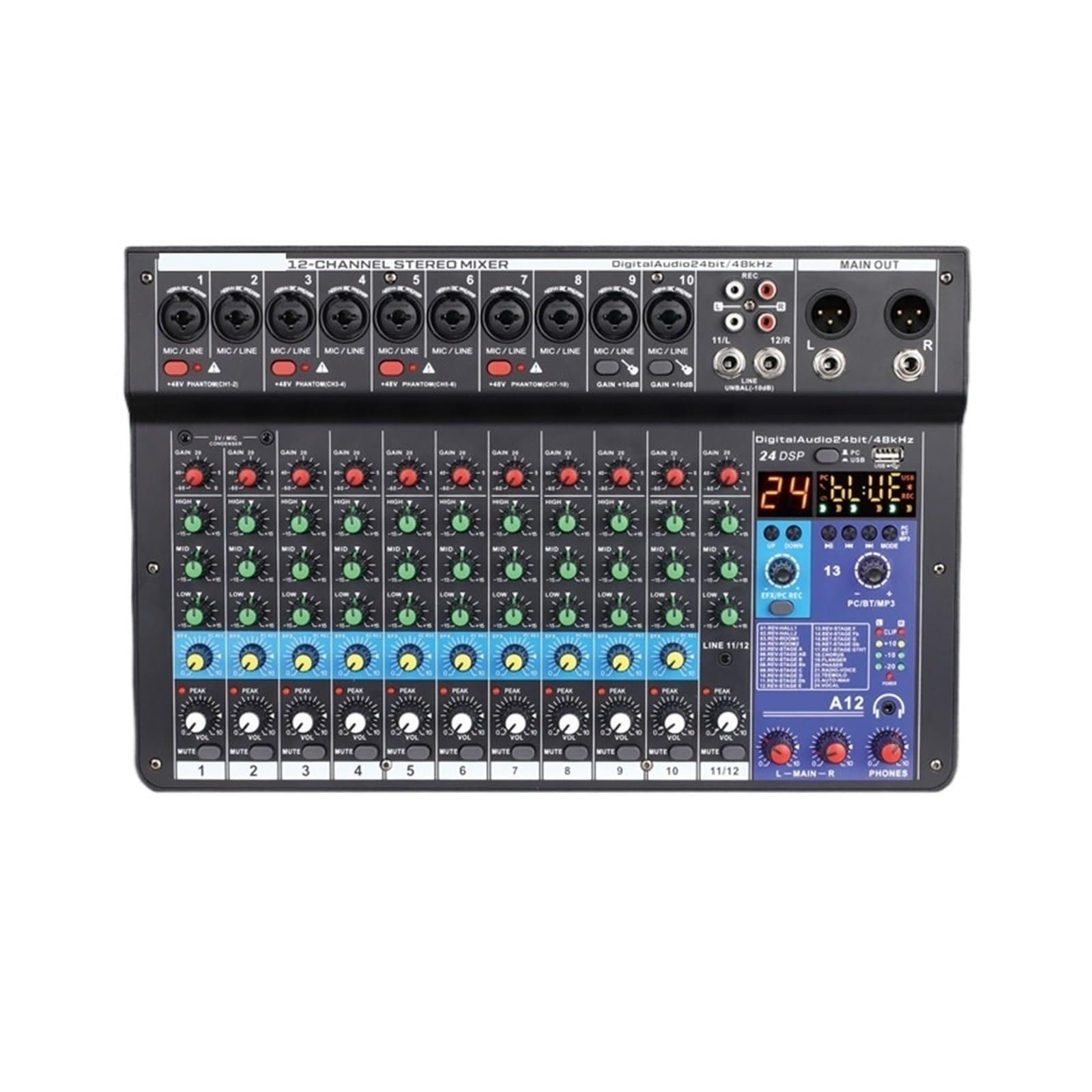 Mixer Audio, 10 Sztuk Miksera Kanałowego A12