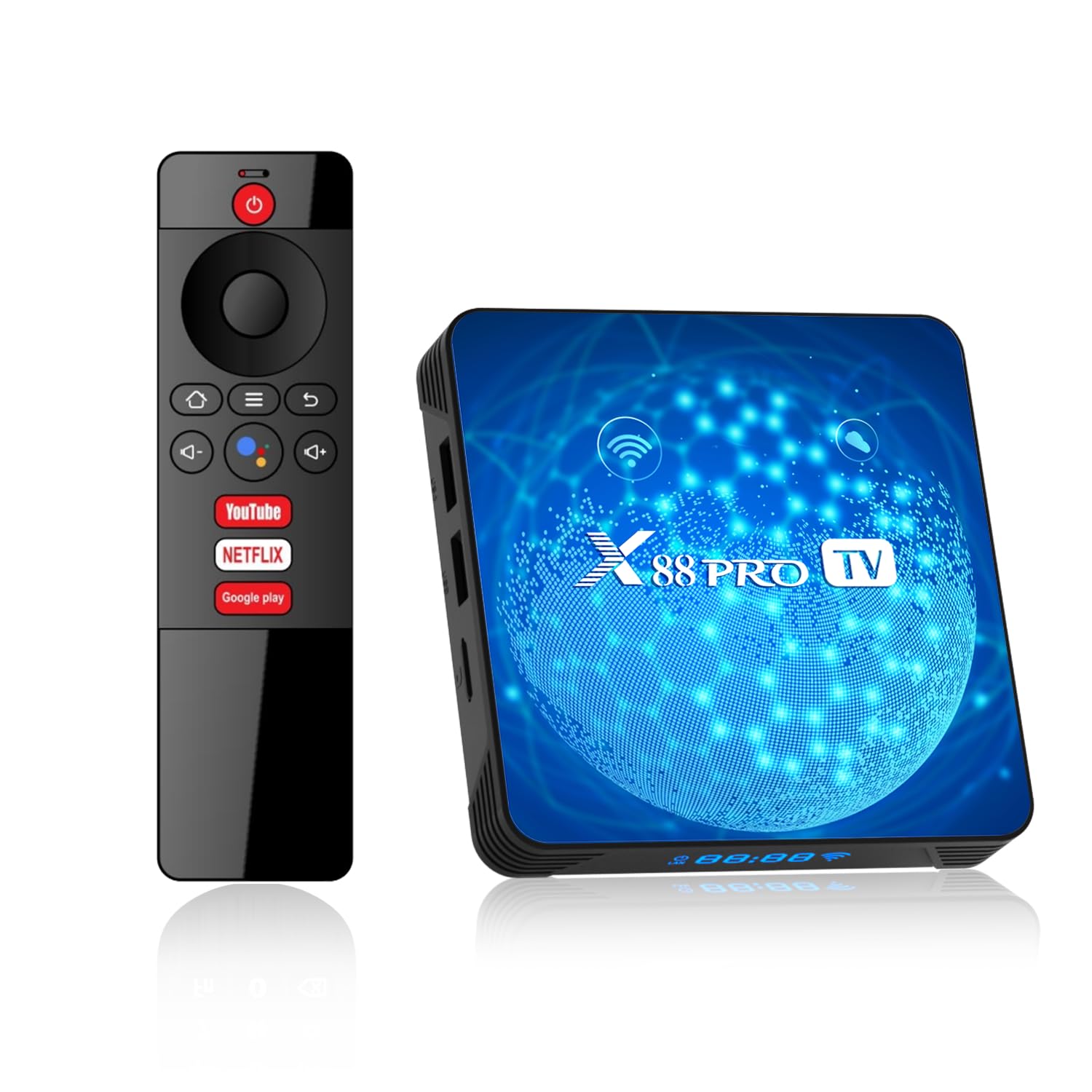 Android 11.0 TV Box, RK3318 Quad-Core4GB RAM 32GB ROM, 4K HD 2.0 | Dual-Band WiFi BT 5.0, USB3.0 Smart TV Box