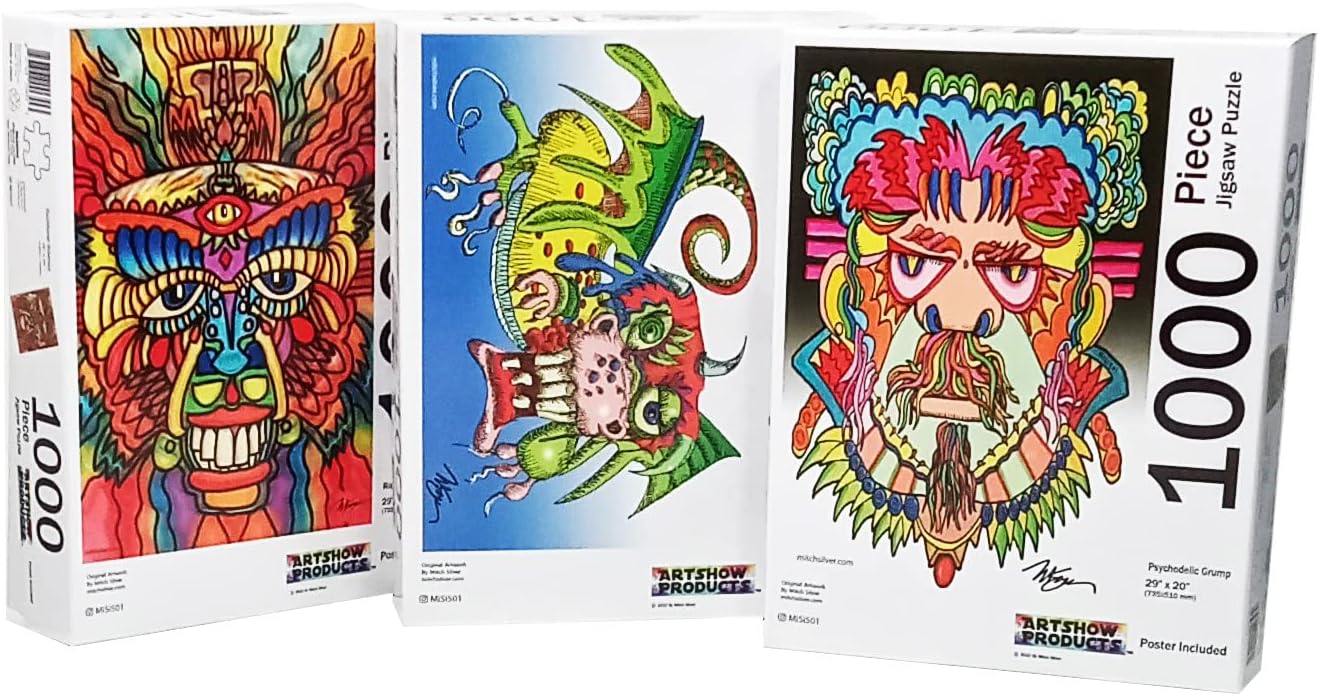 Mitch Silver Original Artwork 1000 Piece Jigsaw Puzzle - 29"x 20" by MiSi501 (Psychedelic Grump)
