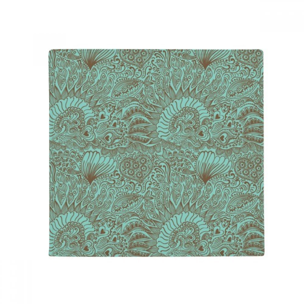 Tapis de sol anti-slip bleu poisson plante DIYthinker cuisine entrée